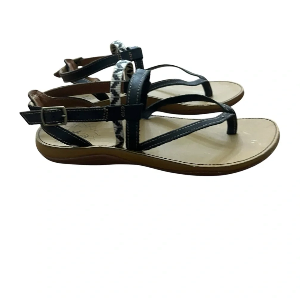 Chaco’s Women’s Loveland Dolman Black Leather Webbing Adjustable Sandal SZ 7 - Picture 4 of 12